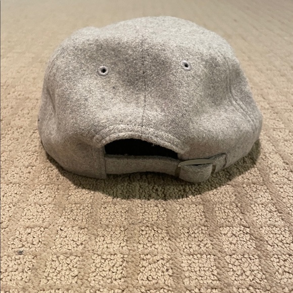 PINK Victoria's Secret Gray Wool Baseball Cap - Picture 2 of 5